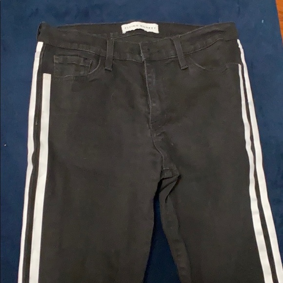 Black denim with white stripe - Picture 2 of 4